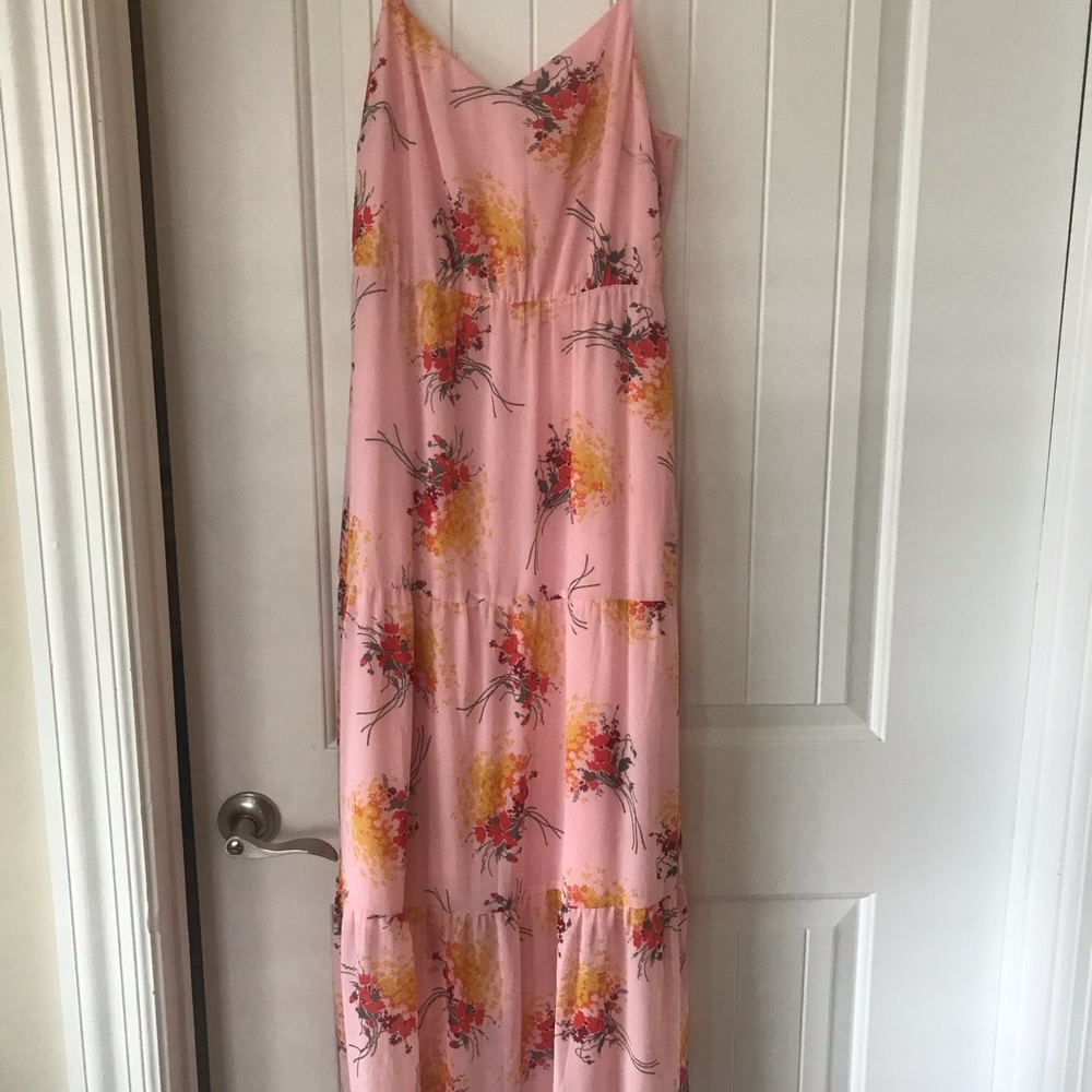 Jcrew tiered mercantile maxi dress